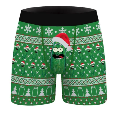 Boxershorts Herren-Weihnachtshose Junge Unterwäsche für Männer Druckmuster